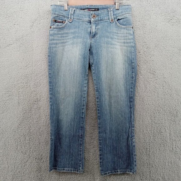 DKNY Jeans Womens Size‎ 11 Blue Low-Rise Capris Spring Street Straight Denim - Picture 1 of 12